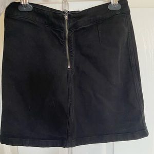 Wilfred Free Black Denim-Style Skirt